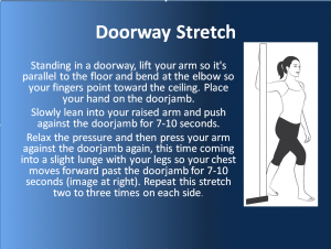 doorway stretch exercise