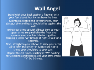 wall angel exercise